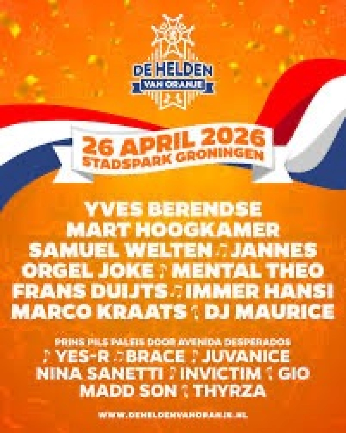 De Helden van Oranje 2026